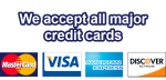 Credit Cards Accepted